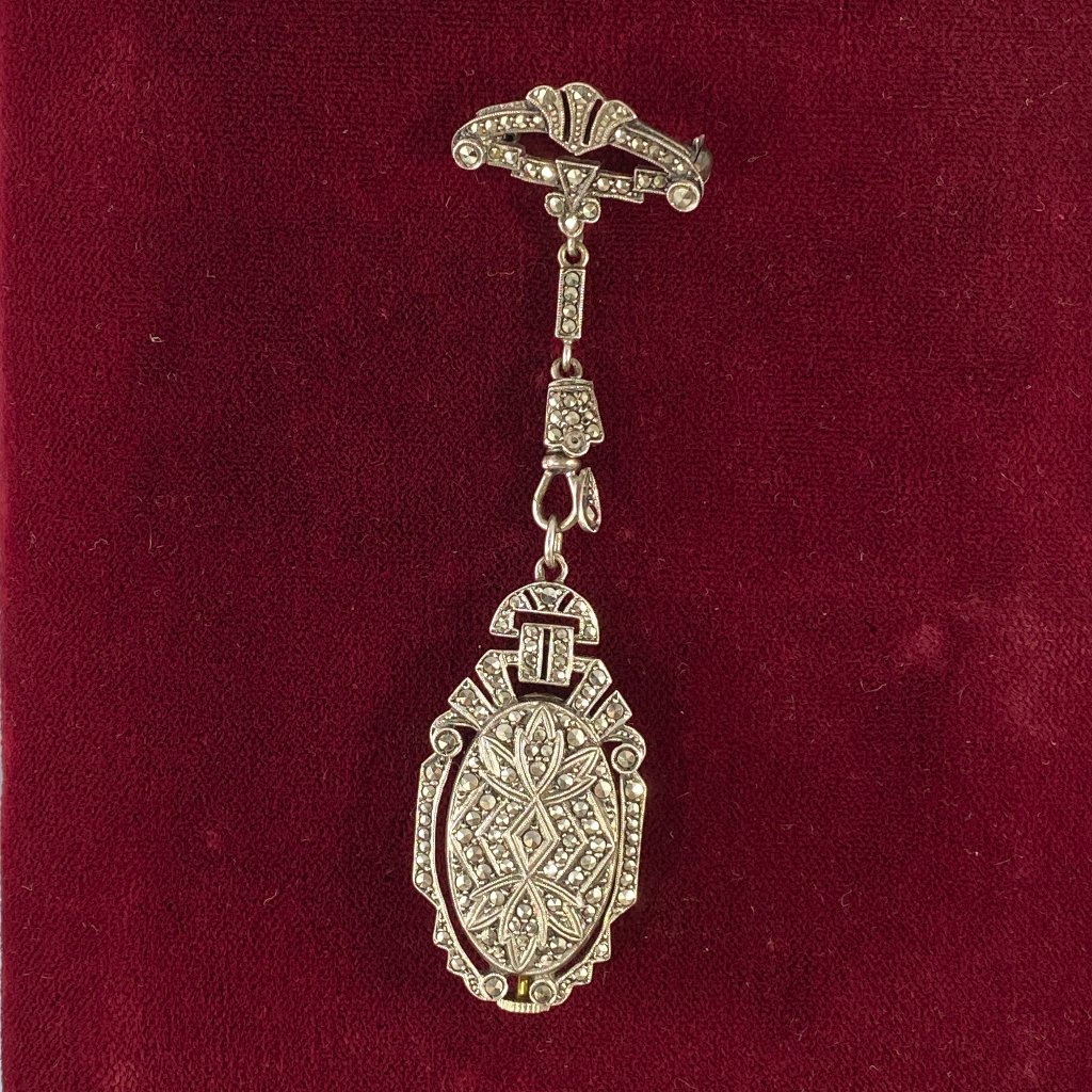 Fabulous Antique 1920s Bucherer Ladies Pendant Brooch And Watch